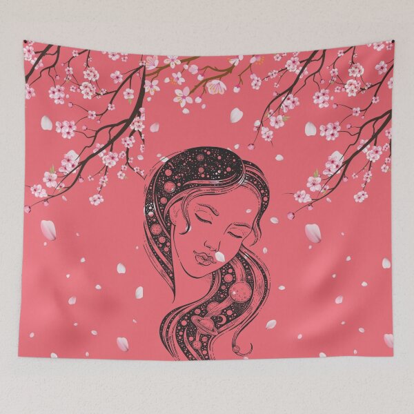 Item preview, Lovely Goddess in Cherry Blossom Rain: To the lovely, all things are lovely designed and sold by LivingWellness.