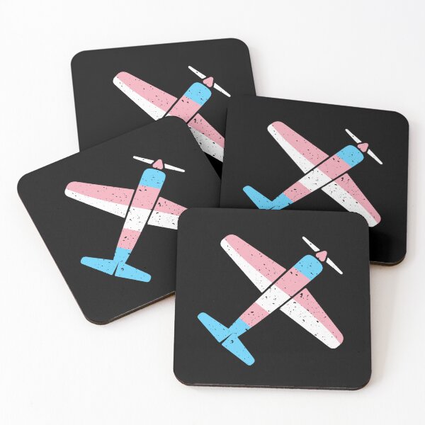 Item preview, Single Engine Prop Aircraft Transgender Flag - Airplane Distressed LGBTQ Desig designed and sold by venomousvector.