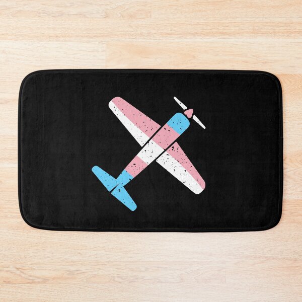 Item preview, Single Engine Prop Aircraft Transgender Flag - Airplane Distressed LGBTQ Desig designed and sold by venomousvector.