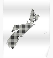 Nova Scotia Plaid in Gray Poster