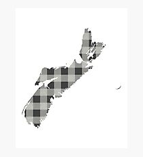 Nova Scotia Plaid in Gray Photographic Print