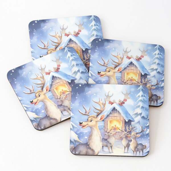 Item preview, Snowy Reindeer Serenade designed and sold by cute-animals99.