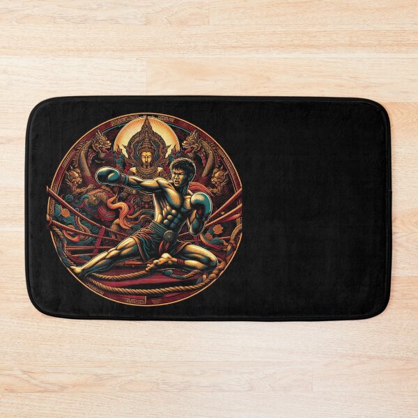 Item preview, Kickboxing Muay Thai Buddha Fighter designed and sold by RedDesignSyc.