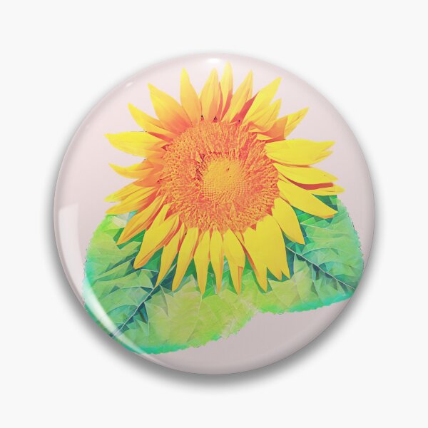 Aperçu de l'œuvre Un seul tournesol avec deux feuilles visibles créée et vendue par Randall Bennett.
