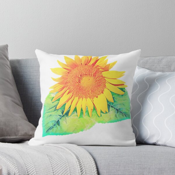 Item preview, Un solo girasol con dos hojas mostrando designed and sold by Randall Bennett.