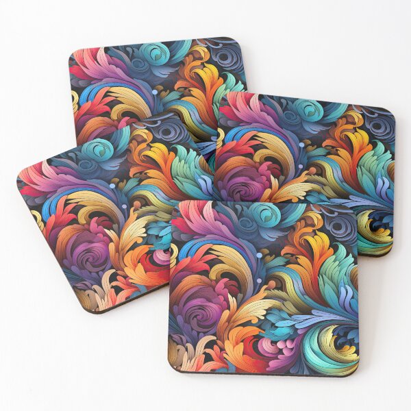 Item preview, Abstract Vibrant Baroque designed and sold by ArtyArtArtist.