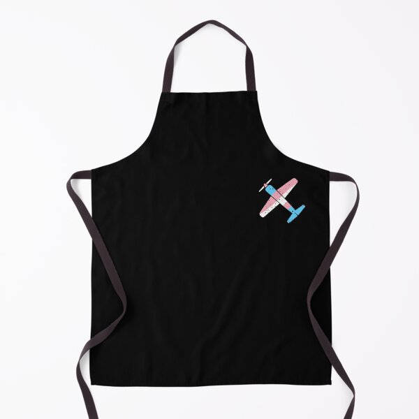 Item preview, Single Engine Prop Aircraft Transgender Flag Left Chest design designed and sold by venomousvector.
