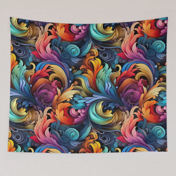 Item preview, Abstract Vibrant Baroque designed and sold by ArtyArtArtist.
