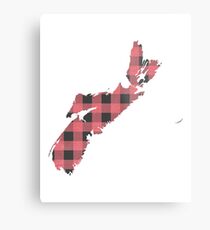 Nova Scotia Plaid in Pink Metal Print