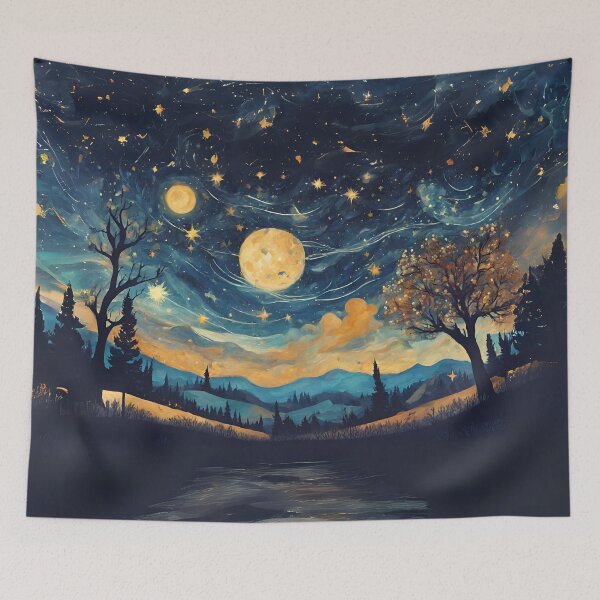 Item preview, Starry Night Sky Pattern designed and sold by letsgetinspired.