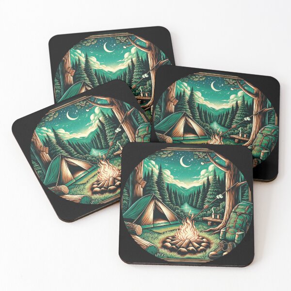 Item preview, Wilderness Adventure Outdoor Camping Design designed and sold by delohill.