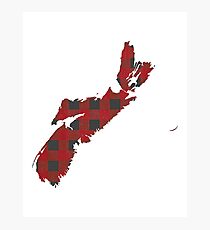 Nova Scotia Plaid in Red Photographic Print