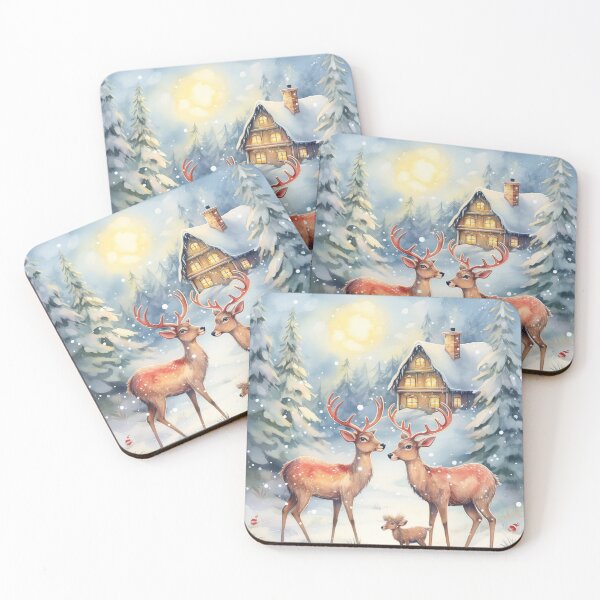 Item preview, Christmas Reindeer Serenade designed and sold by cute-animals99.