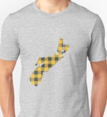 Nova Scotia Plaid in Yellow Unisex T-Shirt