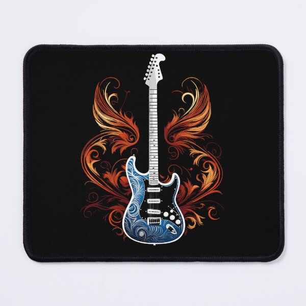 Item preview, Electric guitar with flames designed and sold by EternalDelight1.