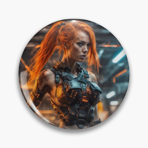 Item preview, Orange Hair babe - Future warrior girls 01 designed and sold by bravomodels.