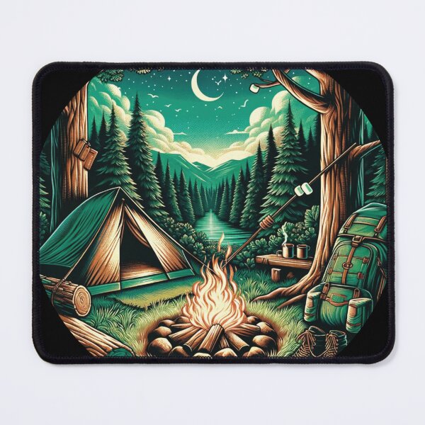 Item preview, Wilderness Adventure Outdoor Camping Design designed and sold by delohill.