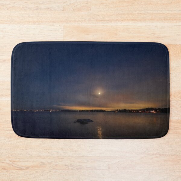 Item preview, Citylights and the moon. Full moon November 2023 designed and sold by Jouko Lehto Photography.
