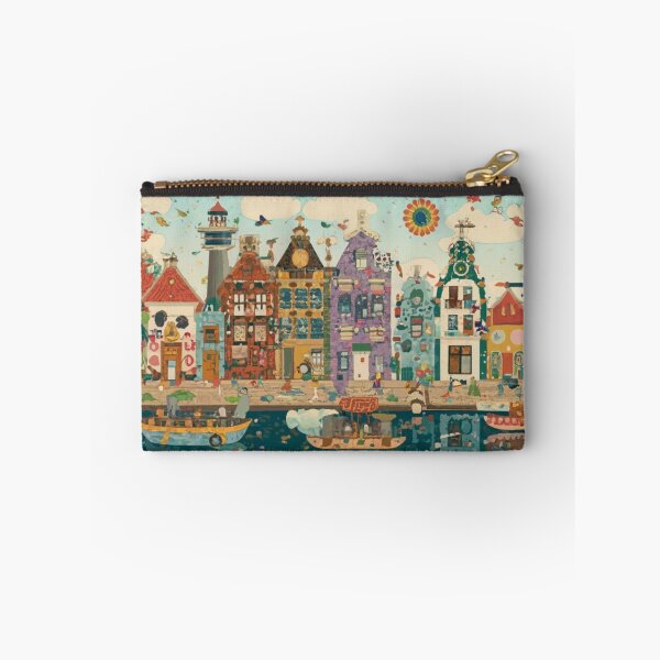 Item preview, Zaandam town in patchwork art style designed and sold by effateON.