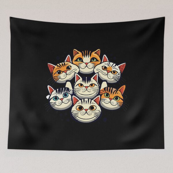Item preview, Assorted Cat Faces designed and sold by NNisu.
