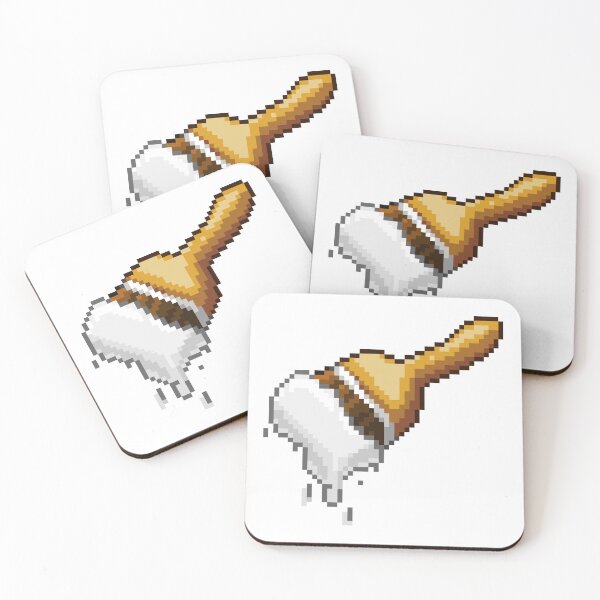 Item preview, Neopet White Paint Brush Pixel Art designed and sold by AyrosArts.