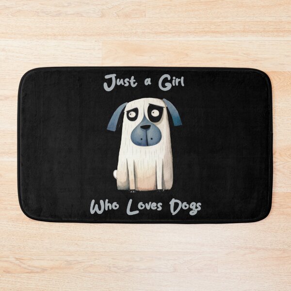 Item preview, Just a Girl Who Loves Dogs designed and sold by WallGemsArt.