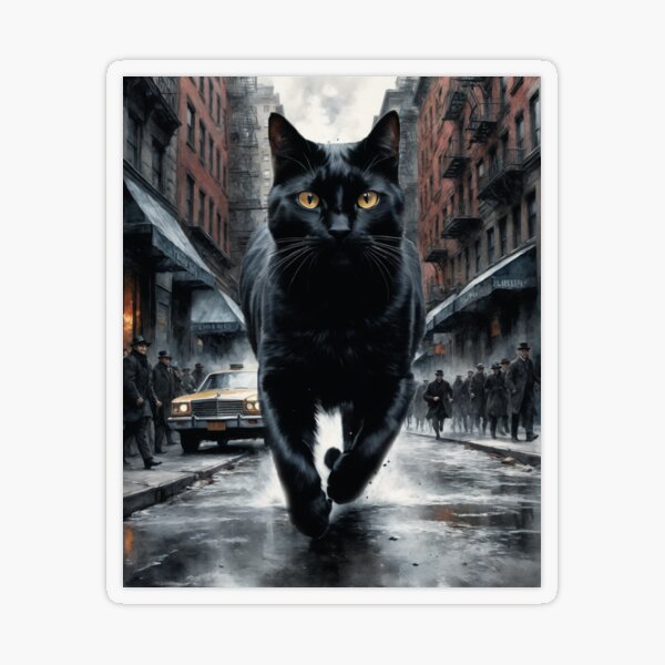 Item preview, Watercolor Art:  The Rise of Kitty Kong (kitty humor) designed and sold by MtnTopAnime.