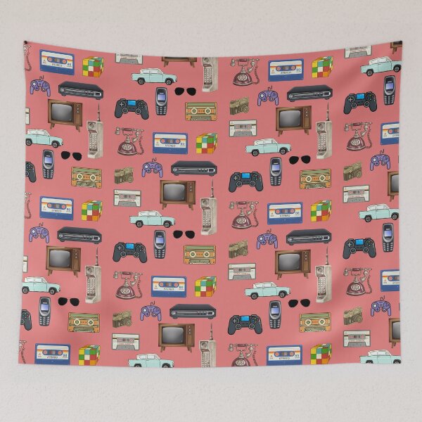 Item preview, Vintage Retro Technology Cassette Tape Old TV Art designed and sold by IntoClearWater.
