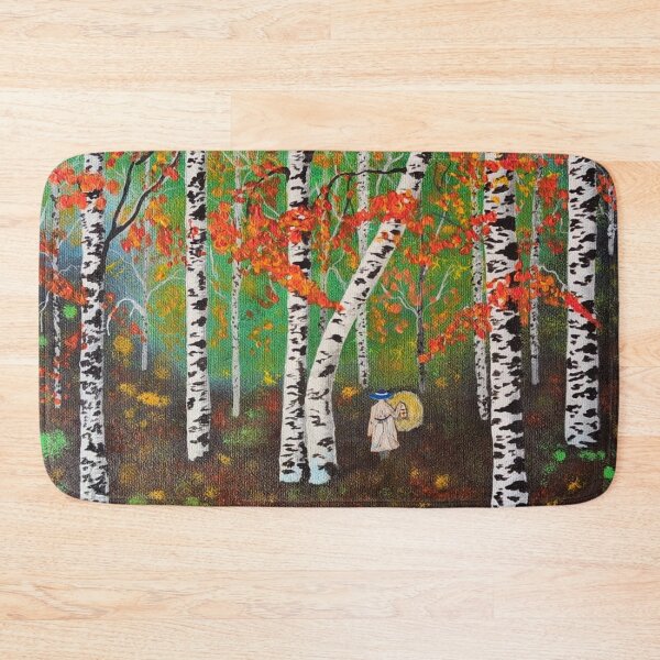 Item preview, Mystical Birch trees forest Painting designed and sold by MirucaDesign.