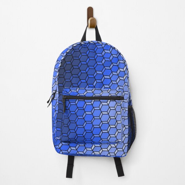 Item preview, Blue Skin 3D Hexagons Pattern designed and sold by ArtAndBliss.