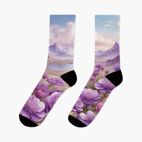 Item preview, Enchanting Purple Flowers Watercolor  designed and sold by Neranchara.