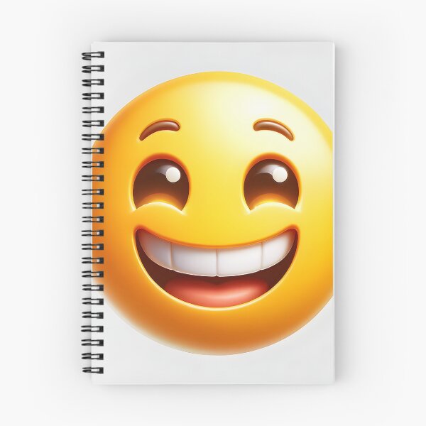 Item preview, yellow face with smiling eyes and a broad, open smile, showing upper teeth and tongue designed and sold by artumbre.