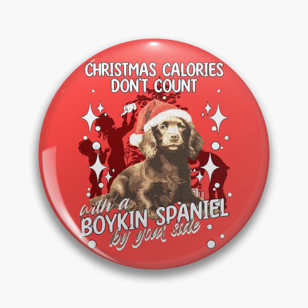 Item preview, Christmas calories don't count with a Boykin Spaniel by your side designed and sold by Tee-Craftify.