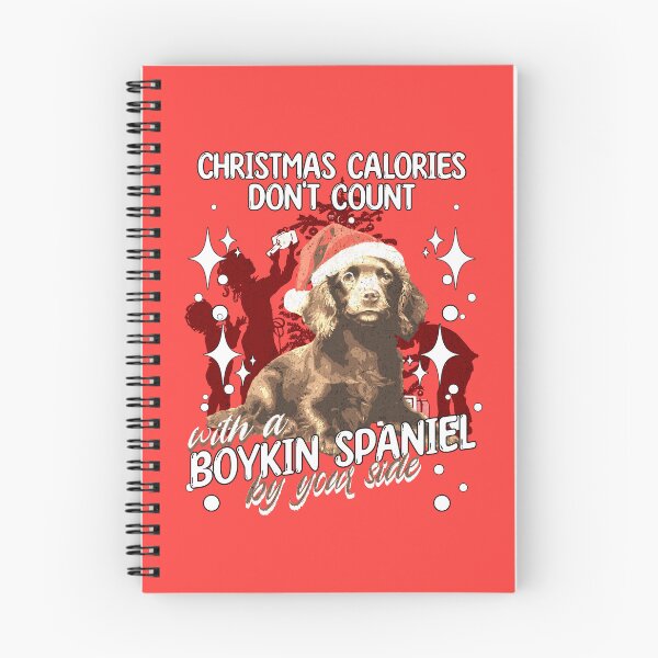 Artikelvorschau, Weihnachtskalorien zählen nicht mit einem Boykin Spaniel an Ihrer Seite entworfen und verkauft von Tee-Craftify.