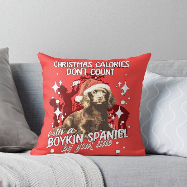Item preview, Christmas calories don't count with a Boykin Spaniel by your side designed and sold by Tee-Craftify.