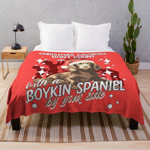 Item preview, Christmas calories don't count with a Boykin Spaniel by your side designed and sold by Tee-Craftify.