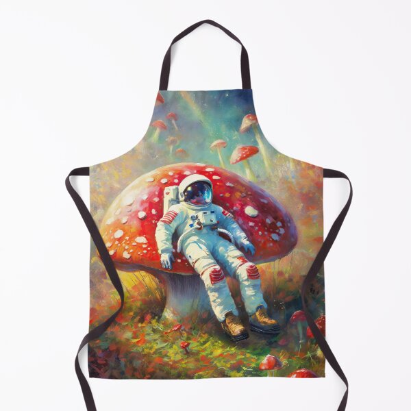 Item preview, Spaceman on mushrooms designed and sold by psychoshadow.