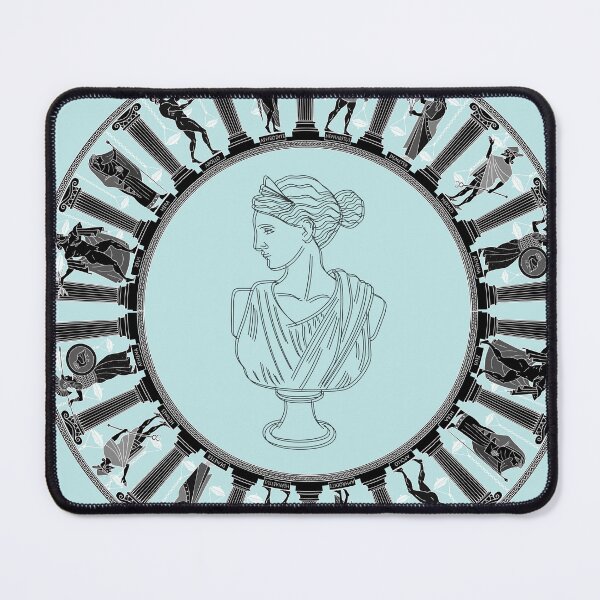 Item preview, Athena the Greek mythology goddess statue drawing quote designed and sold by TheLocoShop.