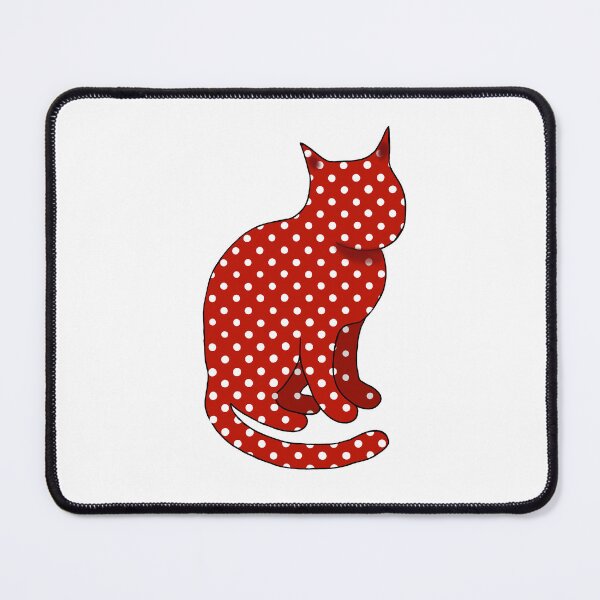 Item preview, Red Polkadot Cat designed and sold by ArtAndBliss.