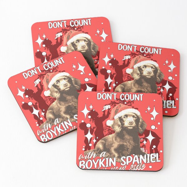 Item preview, Christmas calories don't count with a Boykin Spaniel by your side designed and sold by Tee-Craftify.