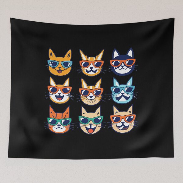 Item preview, Assorted Cat Faces designed and sold by NNisu.