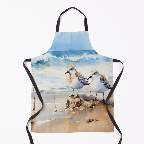 Item preview, Sanderling Birds Watercolor Art Print designed and sold by nitty73.