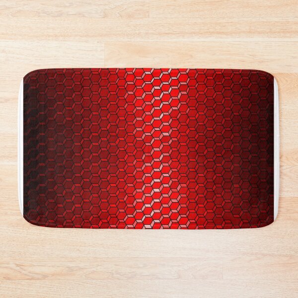 Item preview, Red Skin 3D Hexagons Pattern designed and sold by ArtAndBliss.