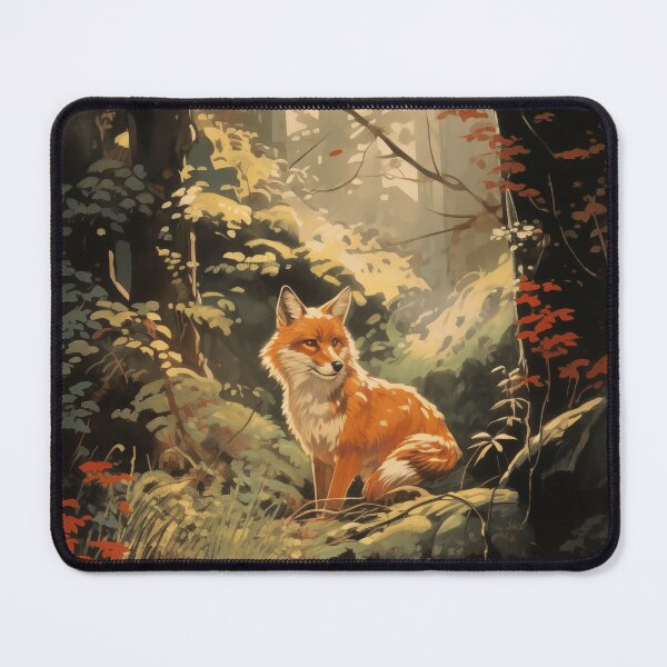 Item preview, Painting of Fox in Dense Forest designed and sold by Je-we.