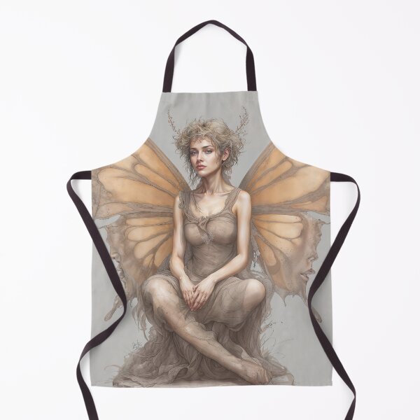 Item preview, Enchanted Realm - Ethereal Pixie with Autumn Wings Illustration designed and sold by Very Peculiar.
