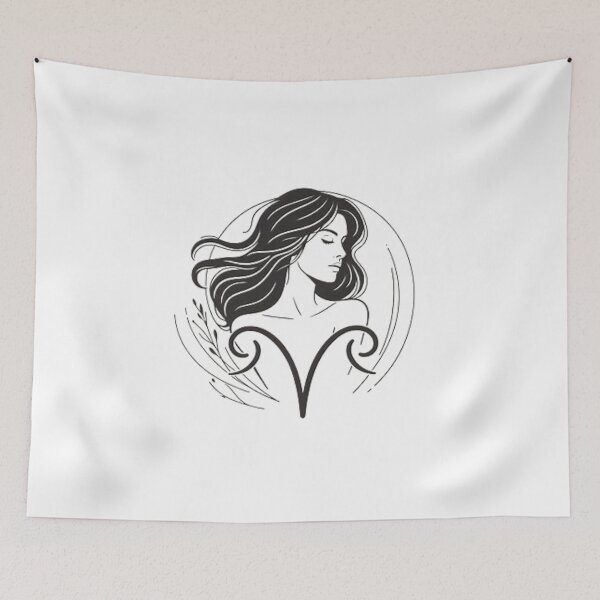 Item preview, Minimalist Aries Sign Horoscope designed and sold by Goondzik.