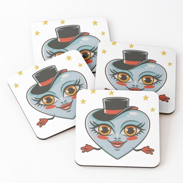 Item preview, Cute Heart wearing hat inspired by femme fatale style designed and sold by Queengoldxx.