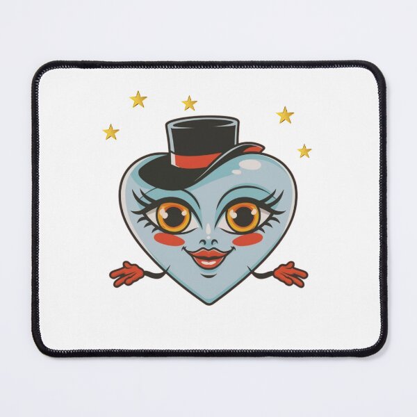 Item preview, Cute Heart wearing hat inspired by femme fatale style designed and sold by Queengoldxx.
