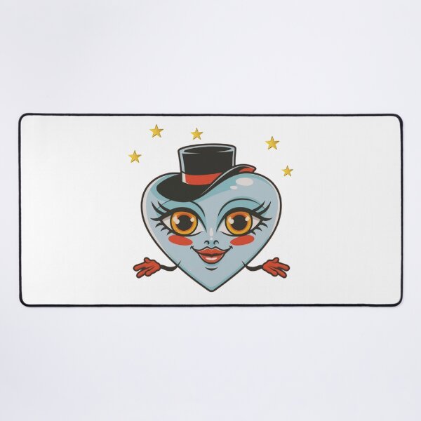 Item preview, Cute Heart wearing hat inspired by femme fatale style designed and sold by Queengoldxx.