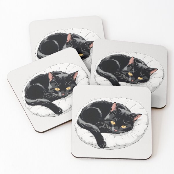 Item preview, Cute black cat Sleeping  designed and sold by Catophile.